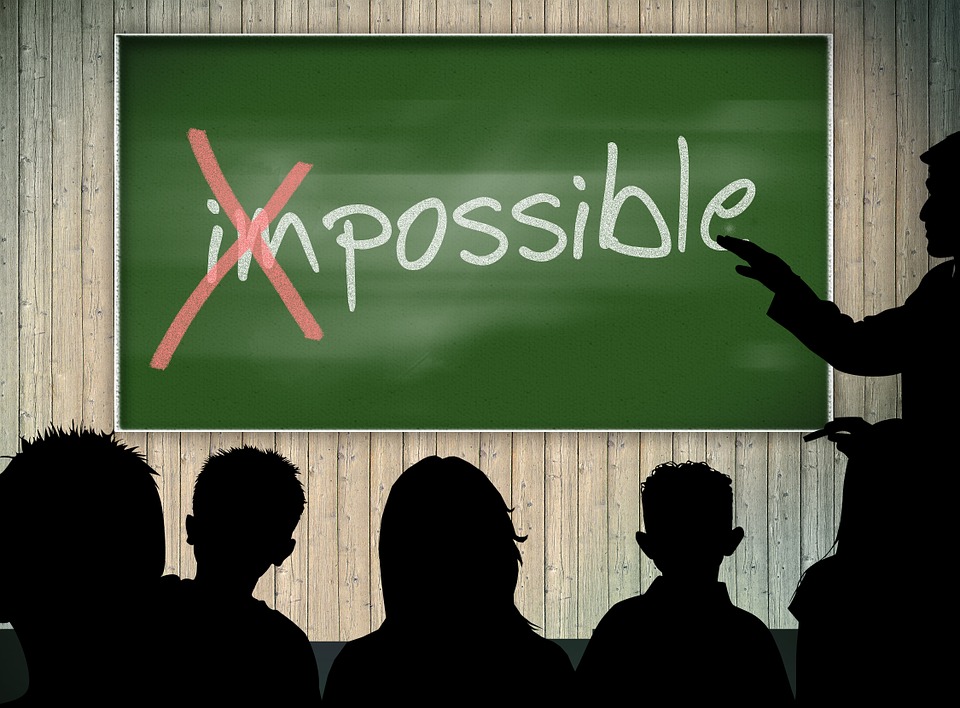 Impossible – read it as IM Possible